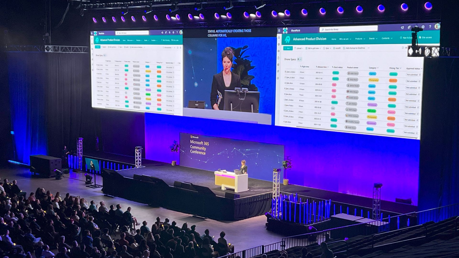 Miceile Barrett demos Autofill at the M365 Conference